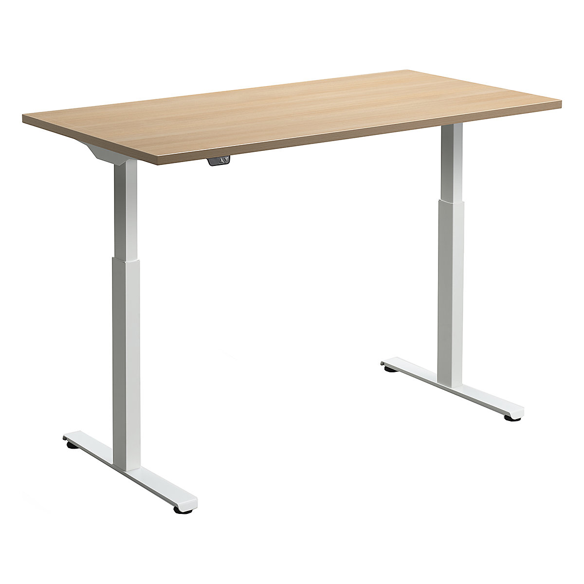 Hush Dual Motor Height Adjustable Sit-Stand Office Desk, Hush Dual Motor Height Adjustable Sit-Stand Office Desk, Hush Dual Motor Height Adjustable Sit-Stand Office Desk | 1400W x 700D | White | Oak-0