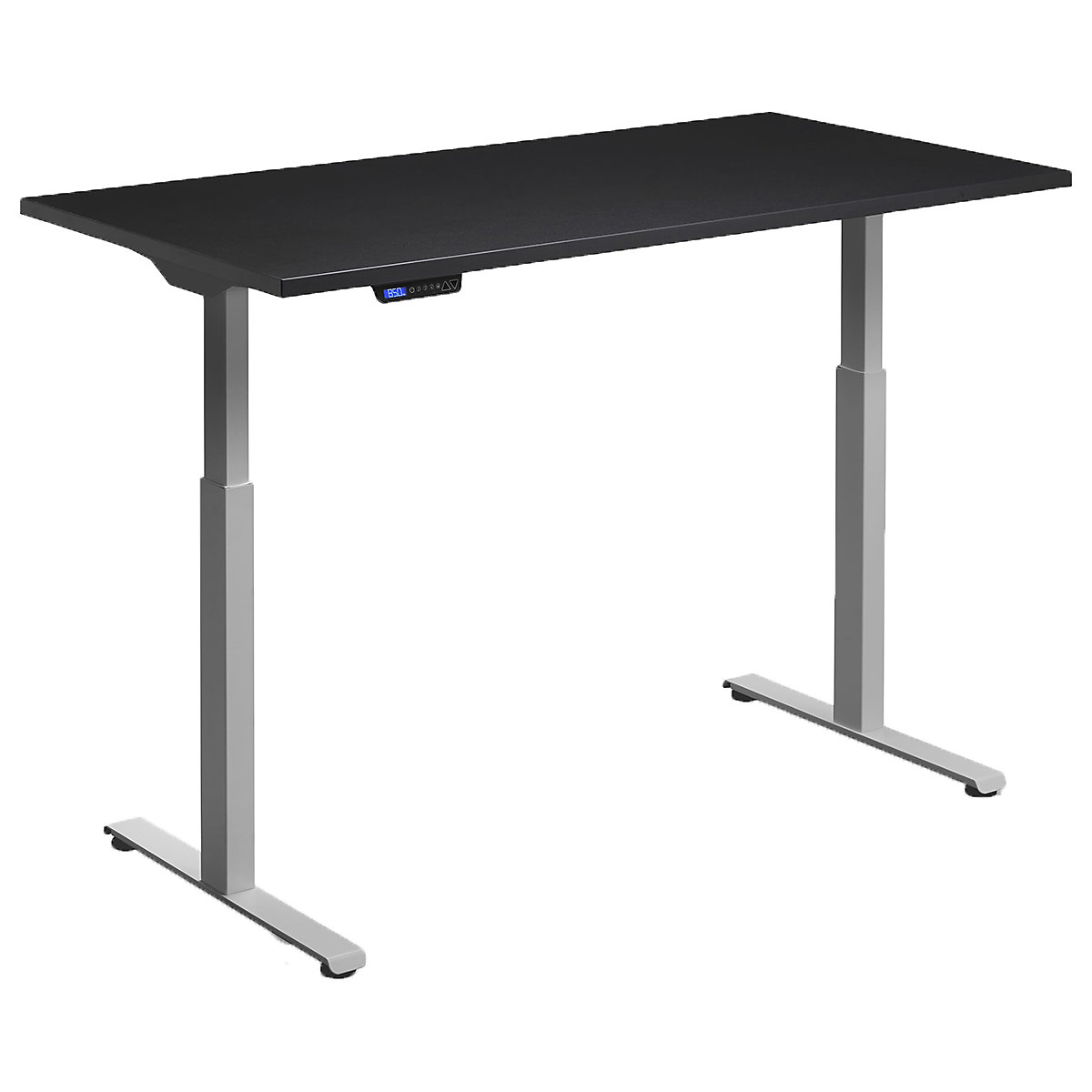 Hush Dual Motor Height Adjustable Sit-Stand Office Desk, Hush Dual Motor Height Adjustable Sit-Stand Office Desk, Hush Dual Motor Height Adjustable Sit-Stand Office Desk | 1200W x 800D | Silver | Black-0
