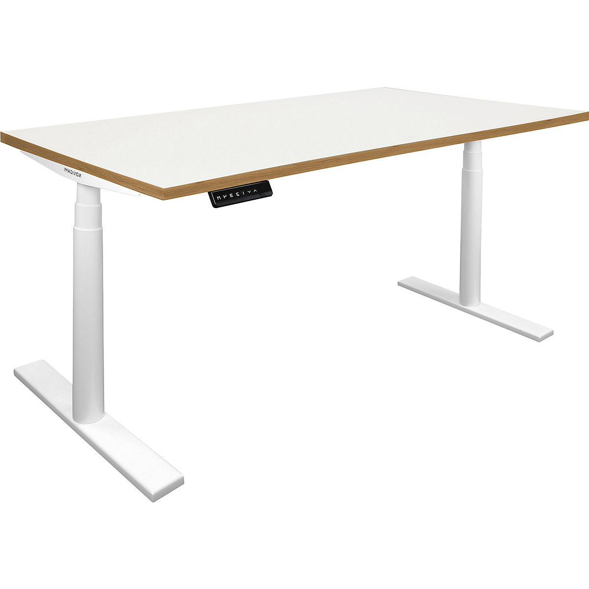 Novigami Josi Sit/Stand Office Desk - Electric Adjustable Desk, Novigami Josi Sit/Stand Office Desk - Electric Adjustable Desk, Novigami Josi Sit/Stand Office Desk - Electric Adjustable Desk | 1400W x 800D x 625 - 1275H | Graphite | White/Oak-0