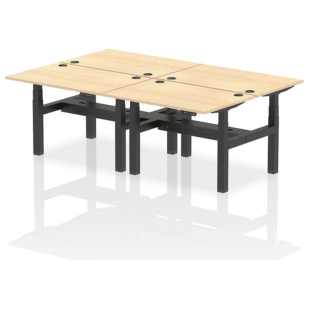 Air Back to Back Standing Desks With USB Ports