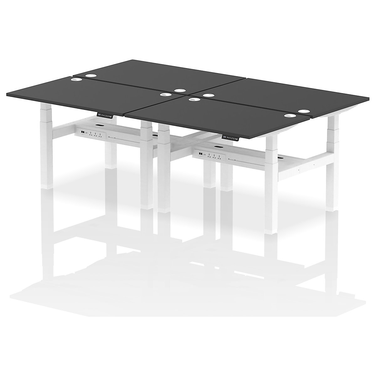 Air Back to Back Standing Desks With USB Ports