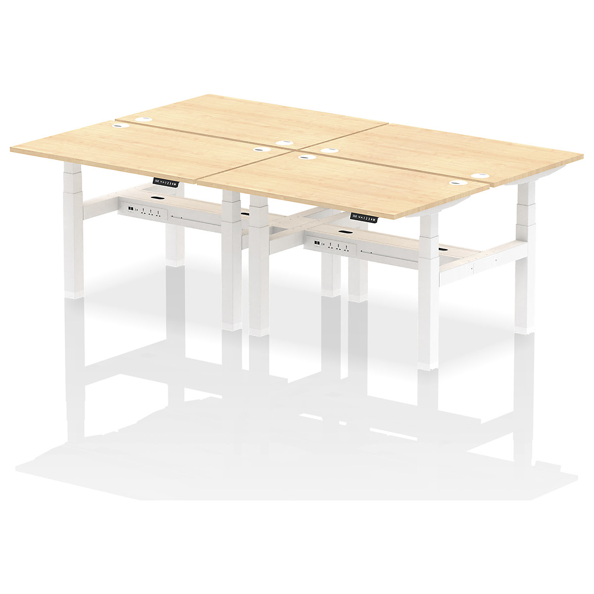 Air Back to Back Standing Desks With USB Ports