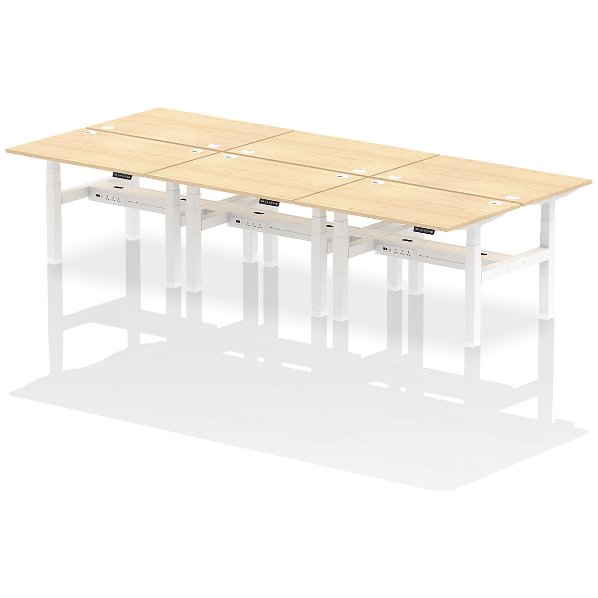 Air Back to Back Standing Desks With USB Ports