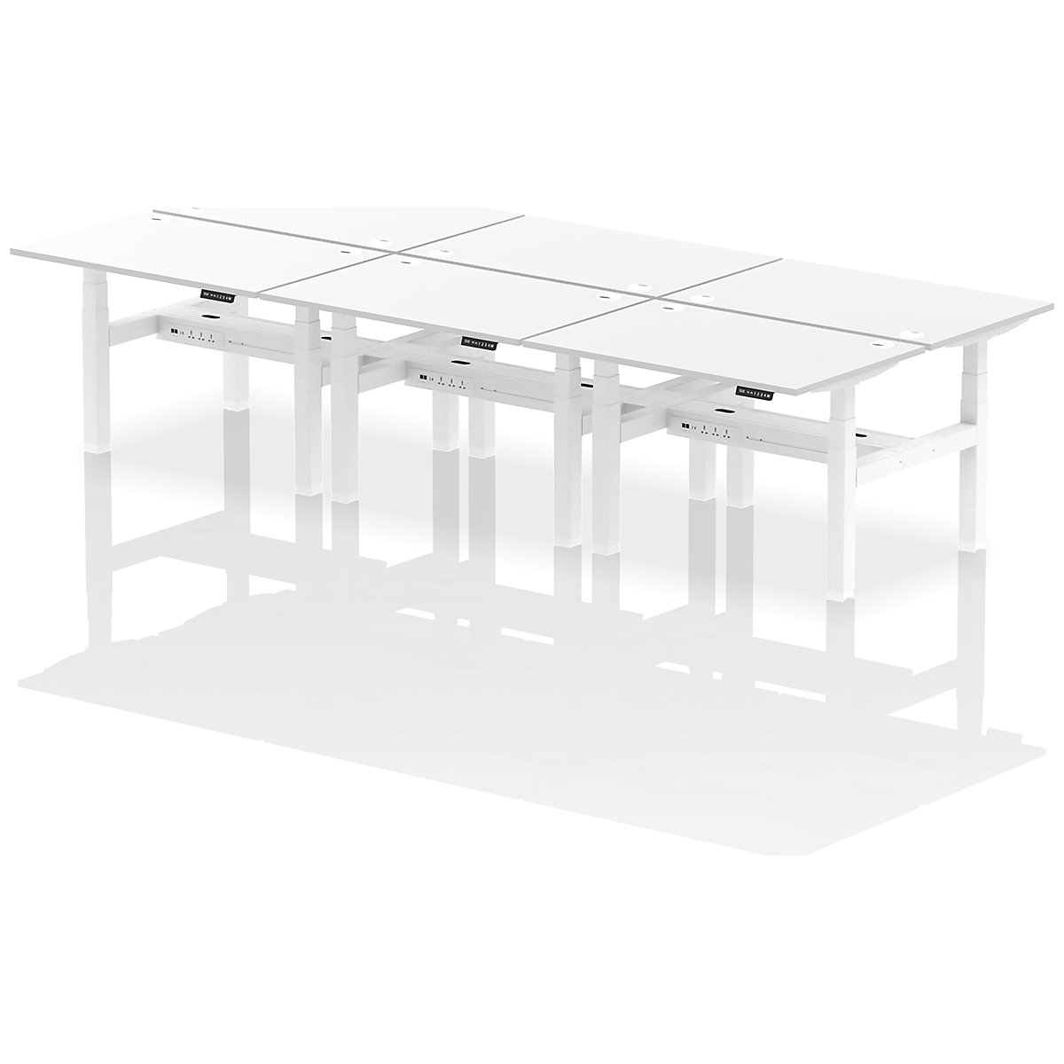 Air Back to Back Standing Desks With USB Ports