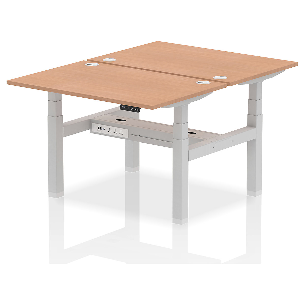 Air Back to Back Standing Desks With USB Ports