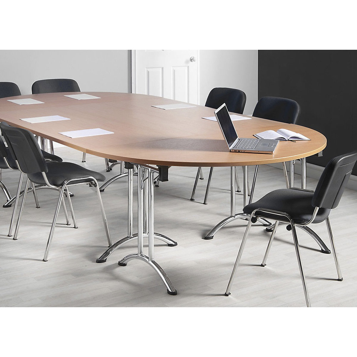 Unite II Arc Semi Circular Folding Tables (Product illustration 2)-1
