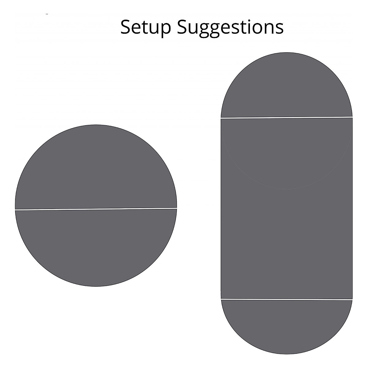 Unite II Arc Semi Circular Folding Tables (Product illustration 3)-2