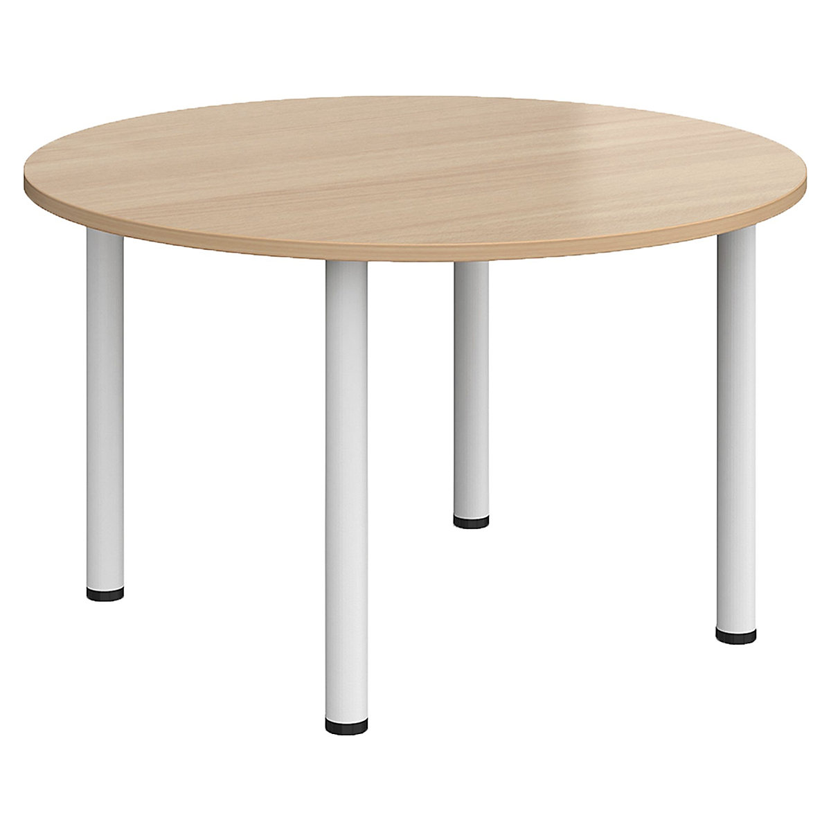 Unite II Round Tubular Leg Tables, Unite II Round Tubular Leg Tables, Unite II Round Tubular Leg Tables 725h x 1200Diaw mm | Beech | White-3