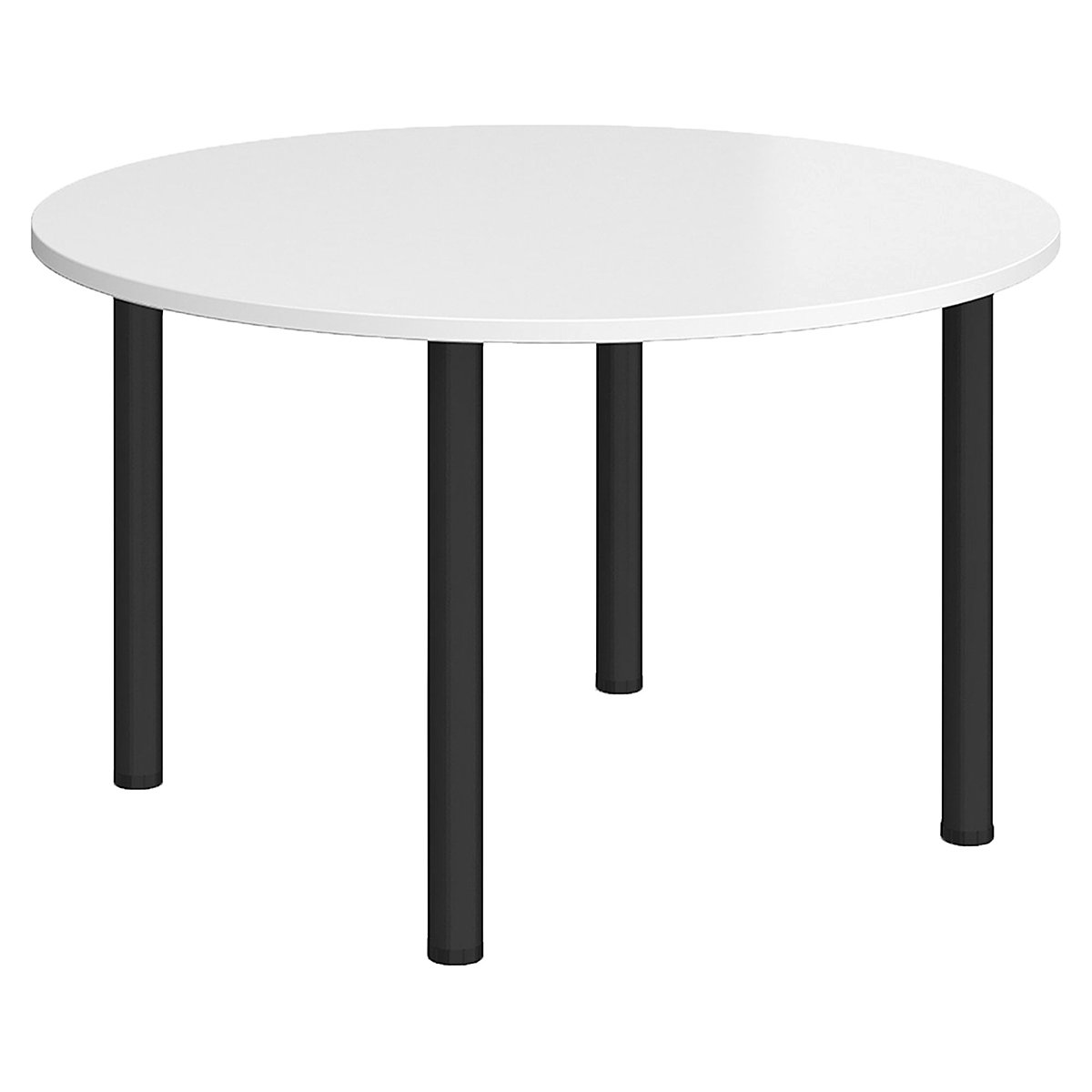 Unite II Round Tubular Leg Tables, Unite II Round Tubular Leg Tables, Unite II Round Tubular Leg Tables 725h x 1200Diaw mm | White | Black-0