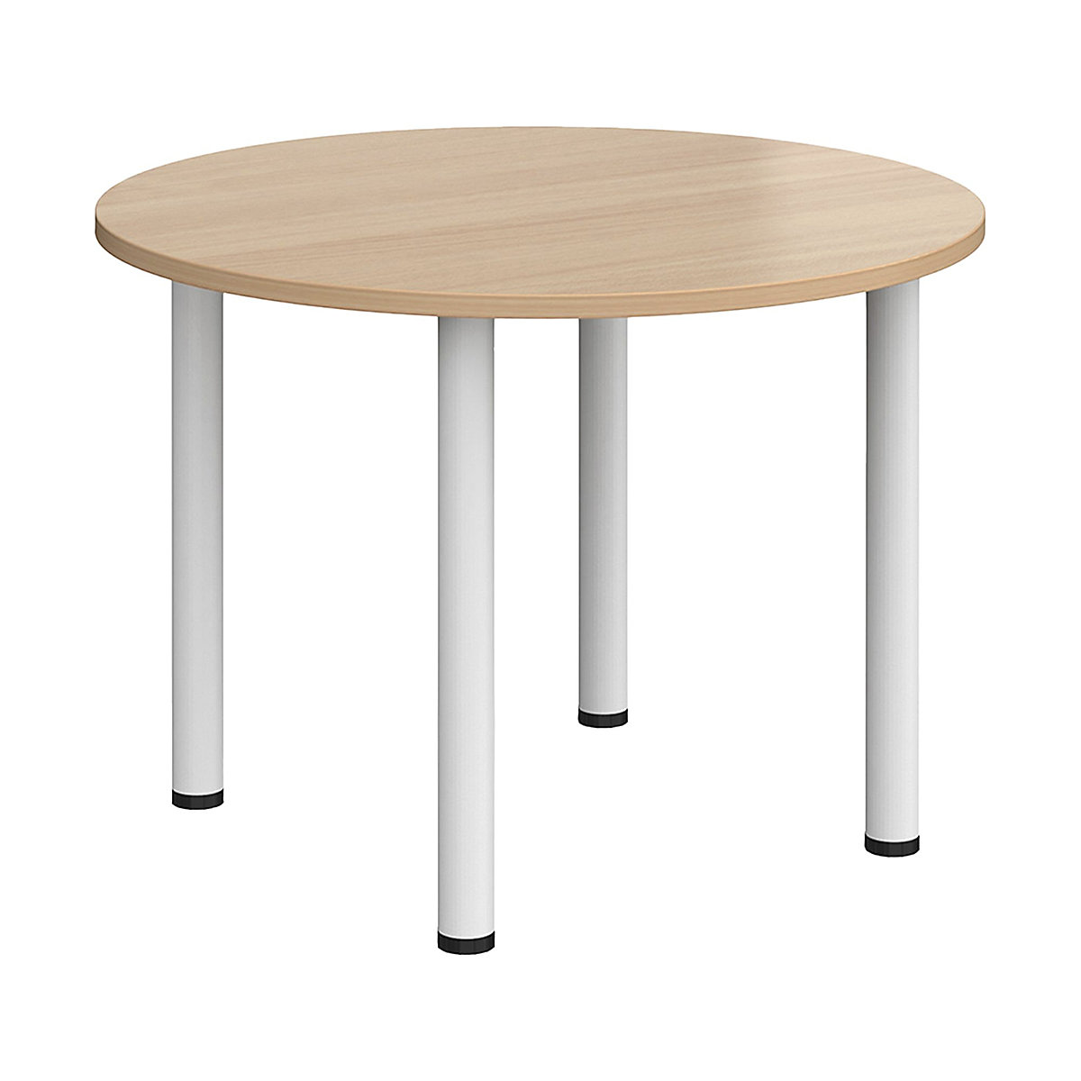 Unite II Round Tubular Leg Tables, Unite II Round Tubular Leg Tables, Unite II Round Tubular Leg Tables 725h x 1000Diaw mm | Beech | White-0