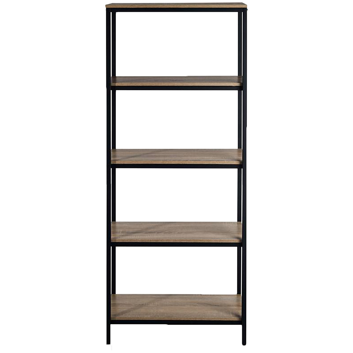 Laverton Industrial Style 4 Shelf Bookcase In Charter Oak Effect (Product illustration 3)-2