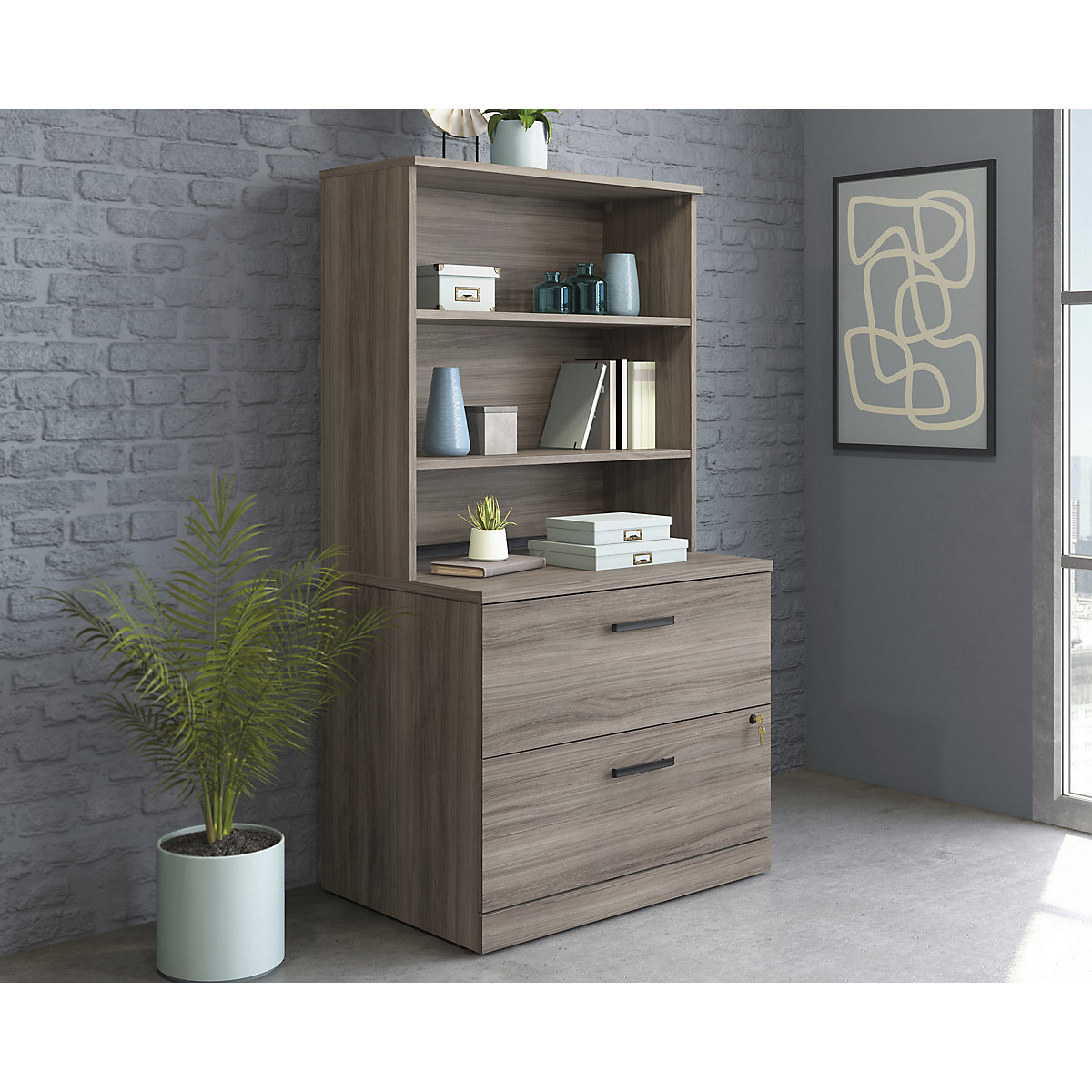 Associate Hutch Office Storage Unit Hutch (Product illustration 4)-3