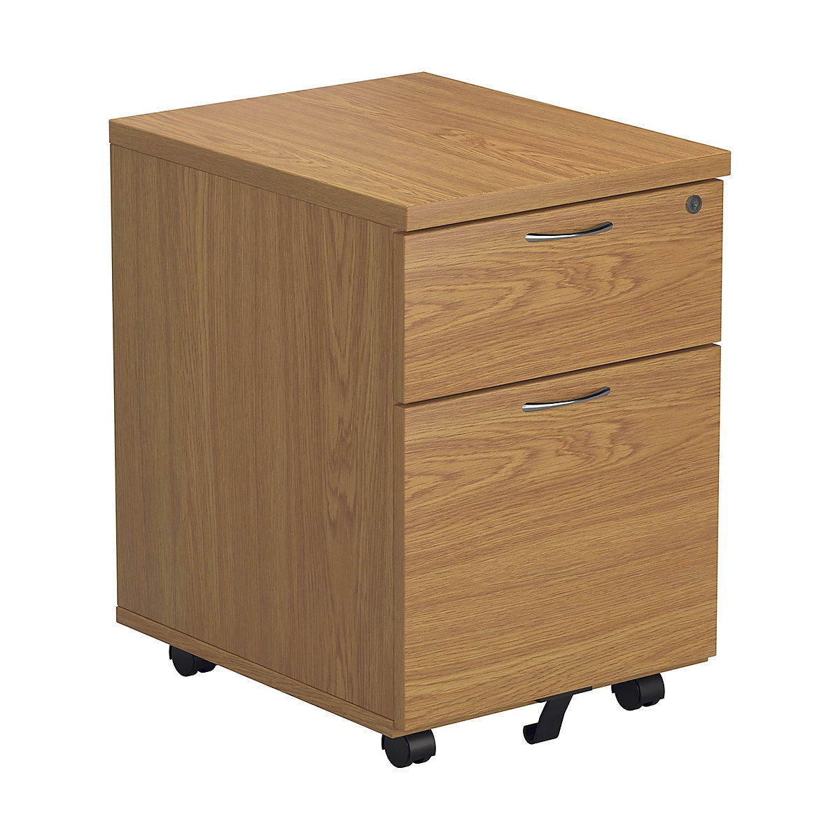 Commerce II Low Mobile Pedestals, Commerce II Low Mobile Pedestals, Commerce II Low Mobile Pedestals 595h x 404w x 500d mm | Oak | Next Day Delivery | 2 Drawer-0