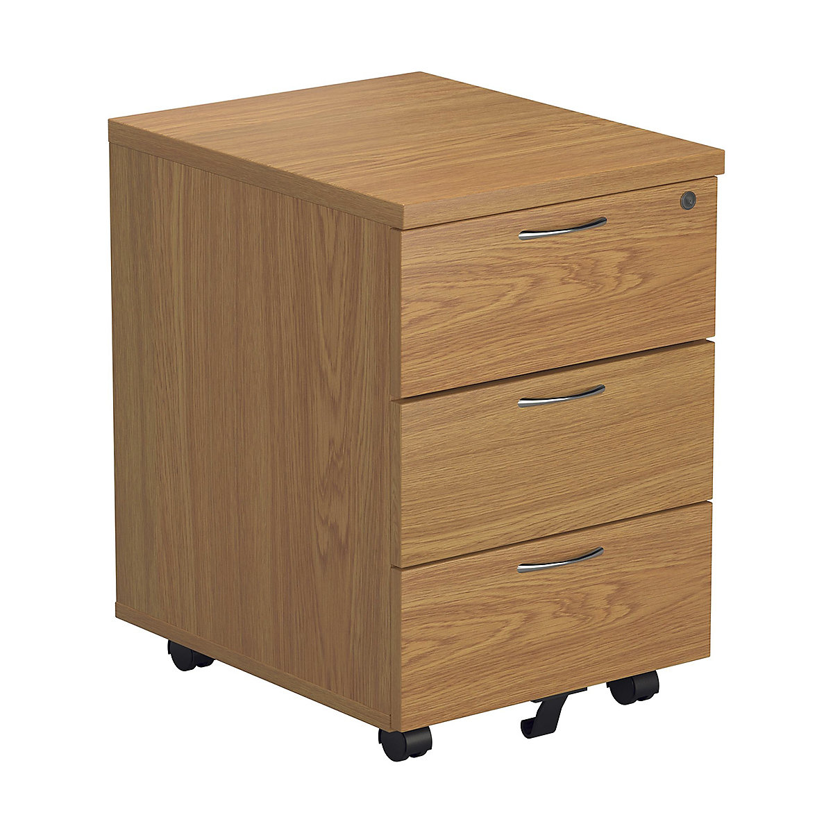 Commerce II Low Mobile Pedestals, Commerce II Low Mobile Pedestals, Commerce II Low Mobile Pedestals 595h x 404w x 500d mm | Oak | Next Day Delivery | 3 Drawer-0