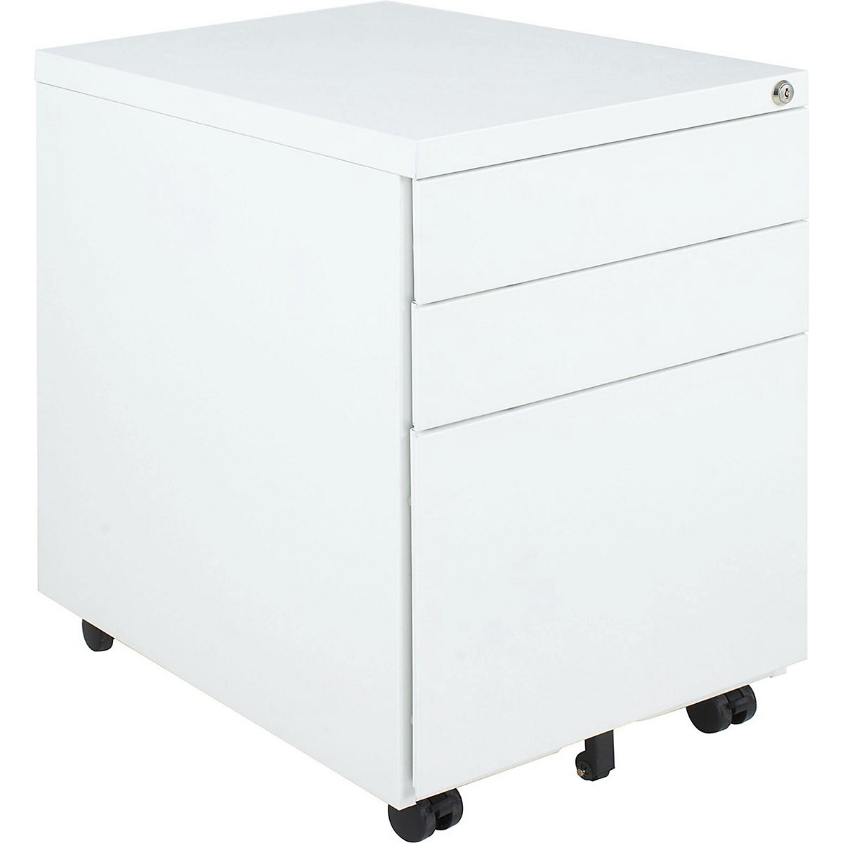 Karbon Metal Storage Drawers - Mobile Pedestals, Karbon Metal Storage Drawers - Mobile Pedestals, Karbon Metal Mobile Pedestal | 574h x 390w x 526d mm | White | Under Desk-2
