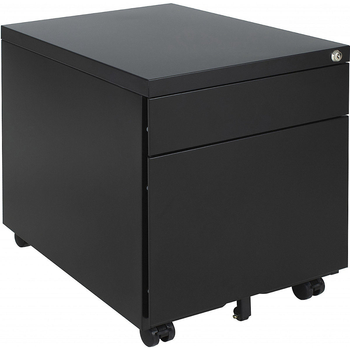 Karbon Steel Low Mobile Pedestals, Karbon Steel Low Mobile Pedestals, Karbon Steel Low Mobile Pedestals | 476h x 390w x 526d mm | Black-0