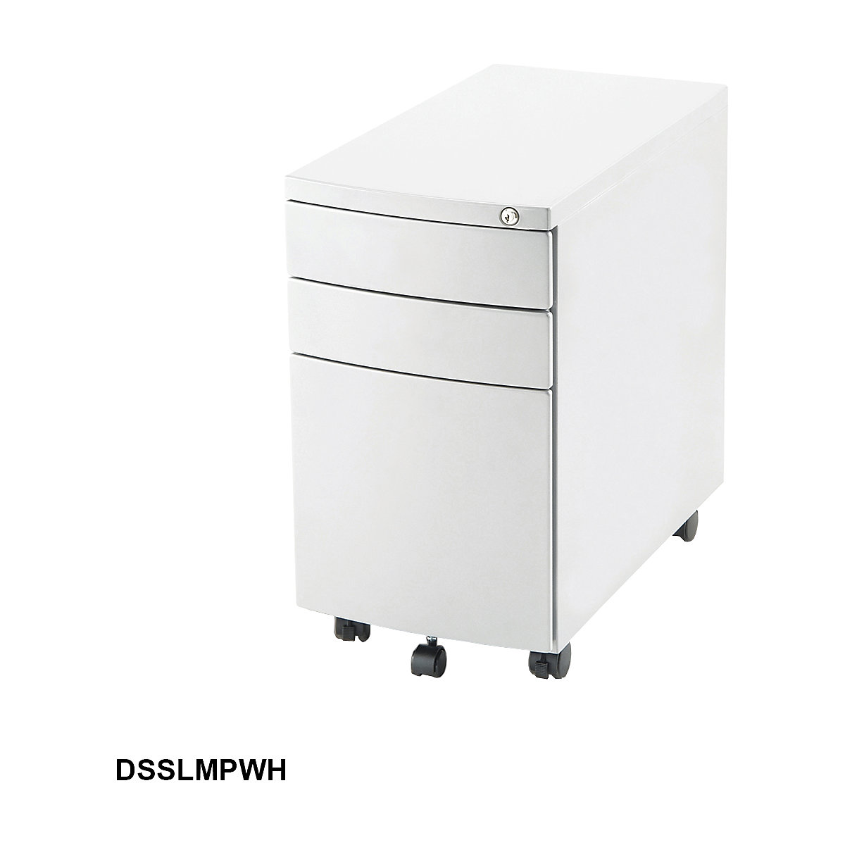 Steel Slimline Mobile Pedestal (Product illustration 2)-1