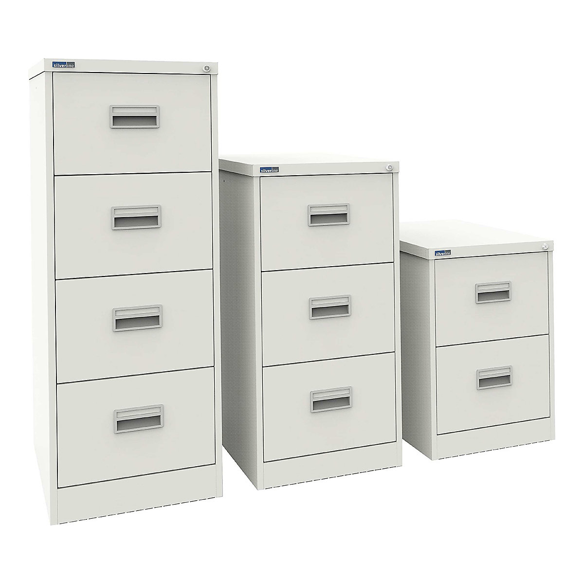 Silverline Midi Filing Cabinets (Product illustration 3)-2