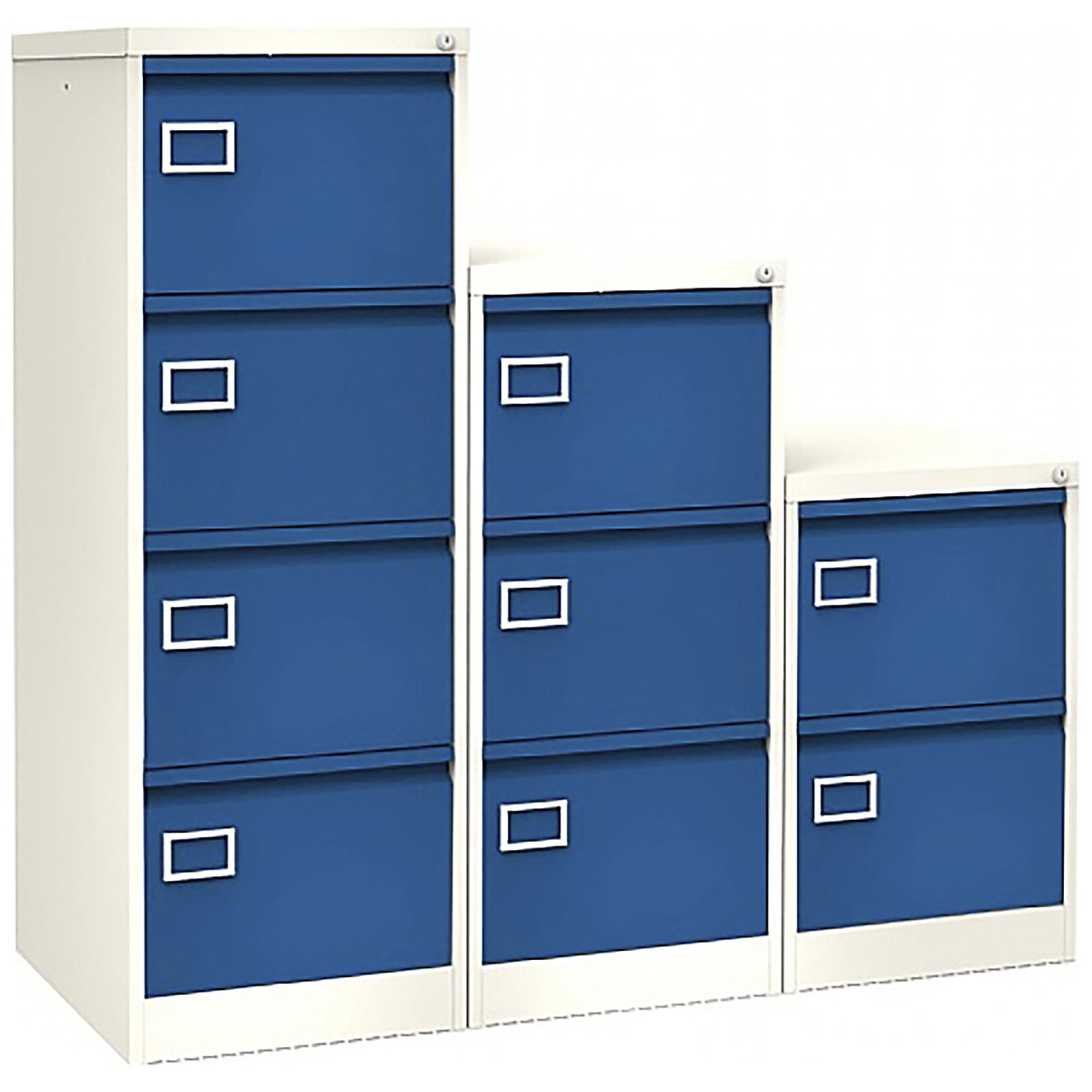 Silverline Two Tone Executive Filing Cabinets (Product illustration 2)-1