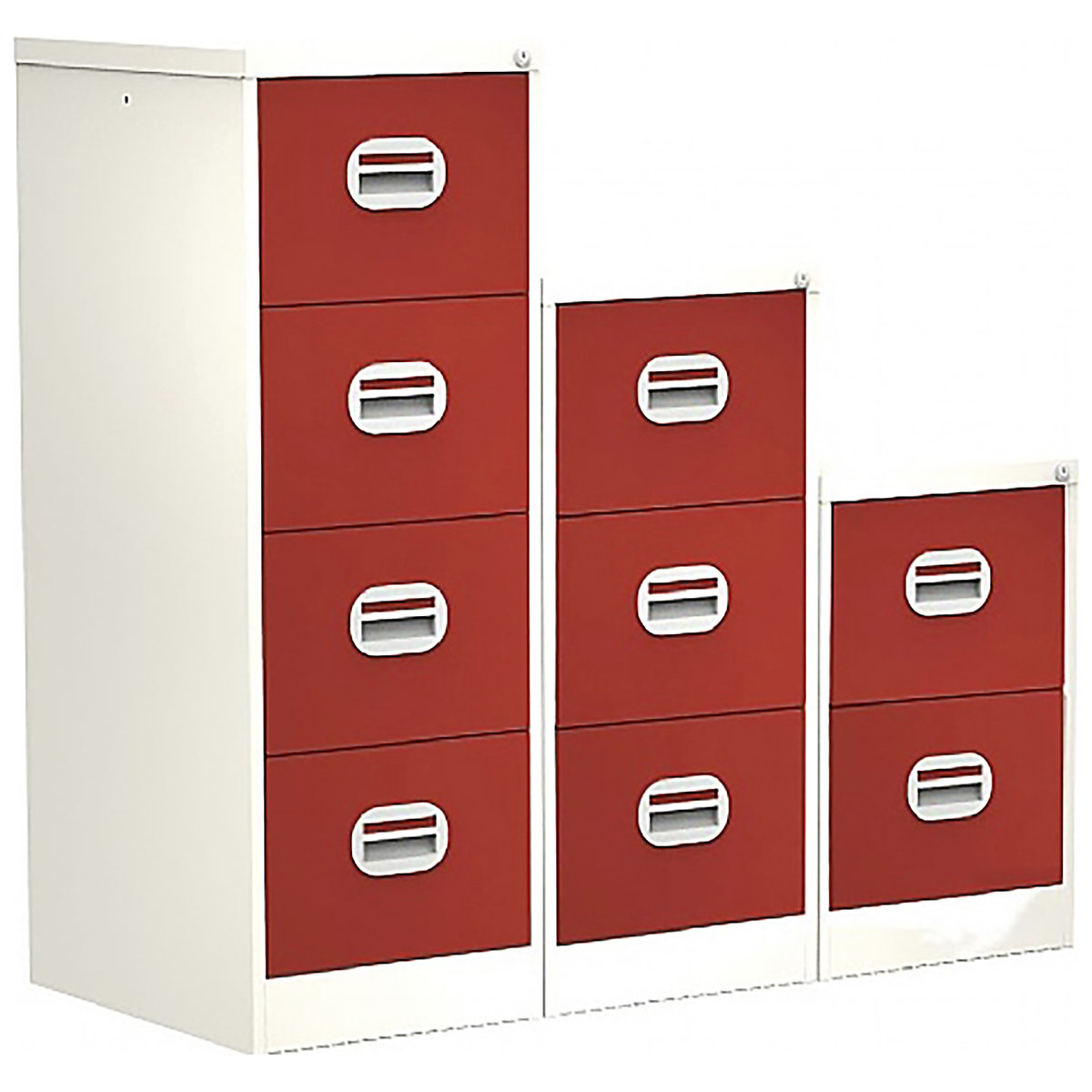 Silverline Two Tone Kontrax Filing Cabinets (Product illustration 2)-1