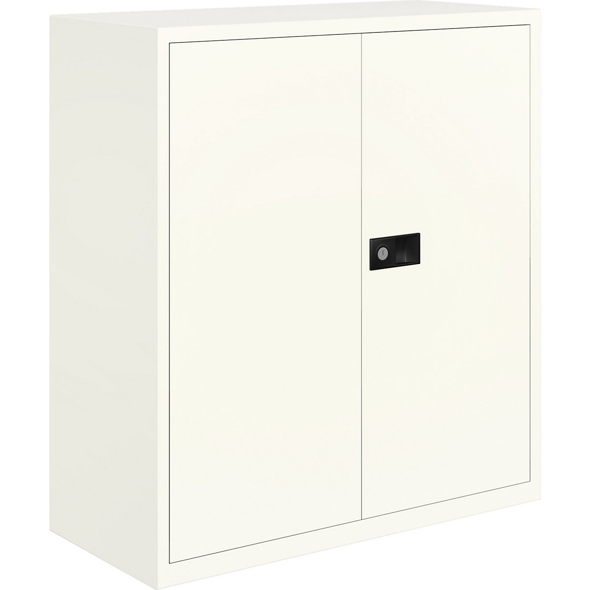 Bisley 2 Door Stationary Cupboards, Bisley 2 Door Stationary Cupboards, Bisley 2 Door Stationary Cupboards | 1000h x 914w x 400d mm | 1 Shelf | Traffic White-0