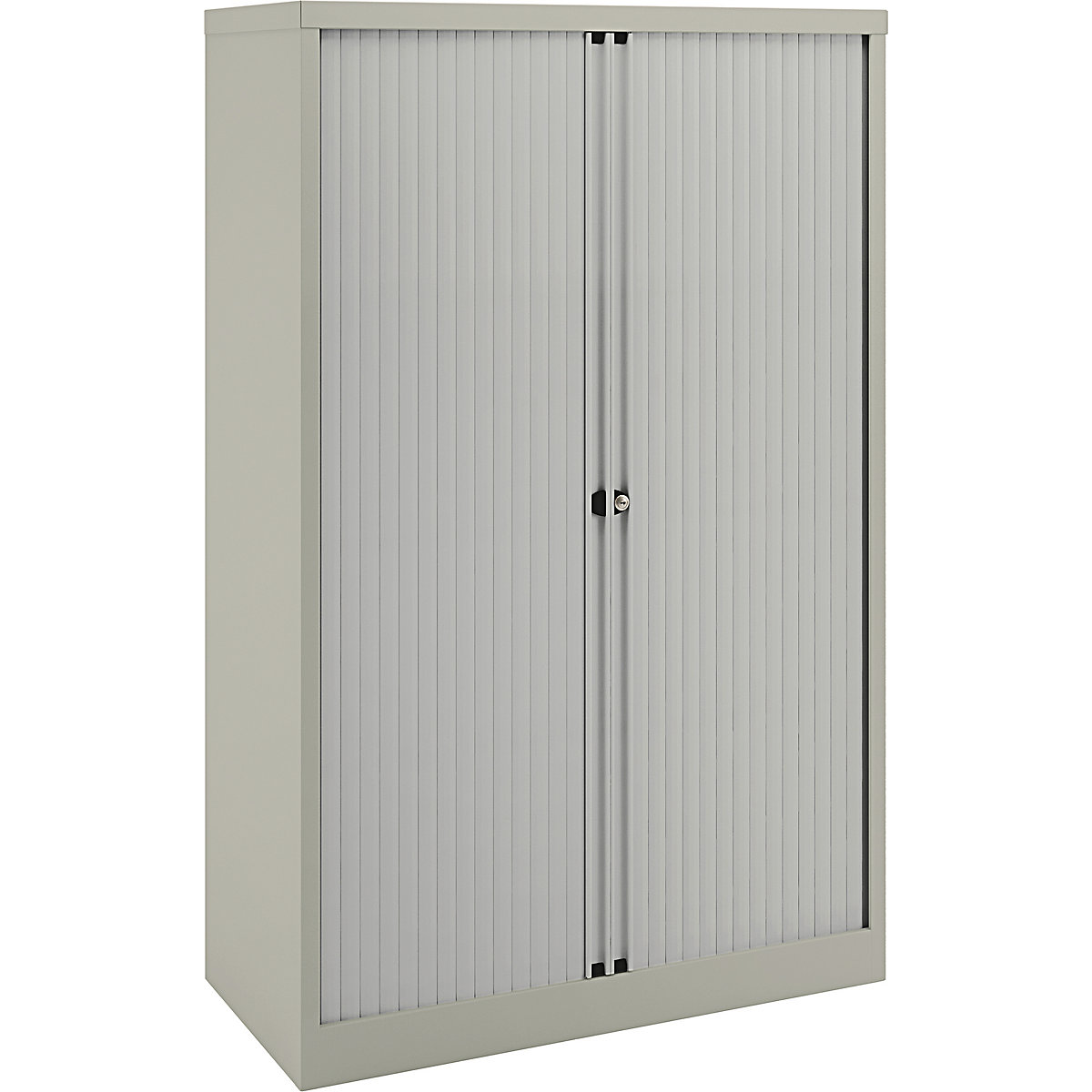Bisley Essentials Tambour Cupboards, Bisley Essentials Tambour Cupboards, Bisley Essentials Tambour Cupboards | 1570h x 1000w x 470d mm | 3 Shelves | Goose Grey-0