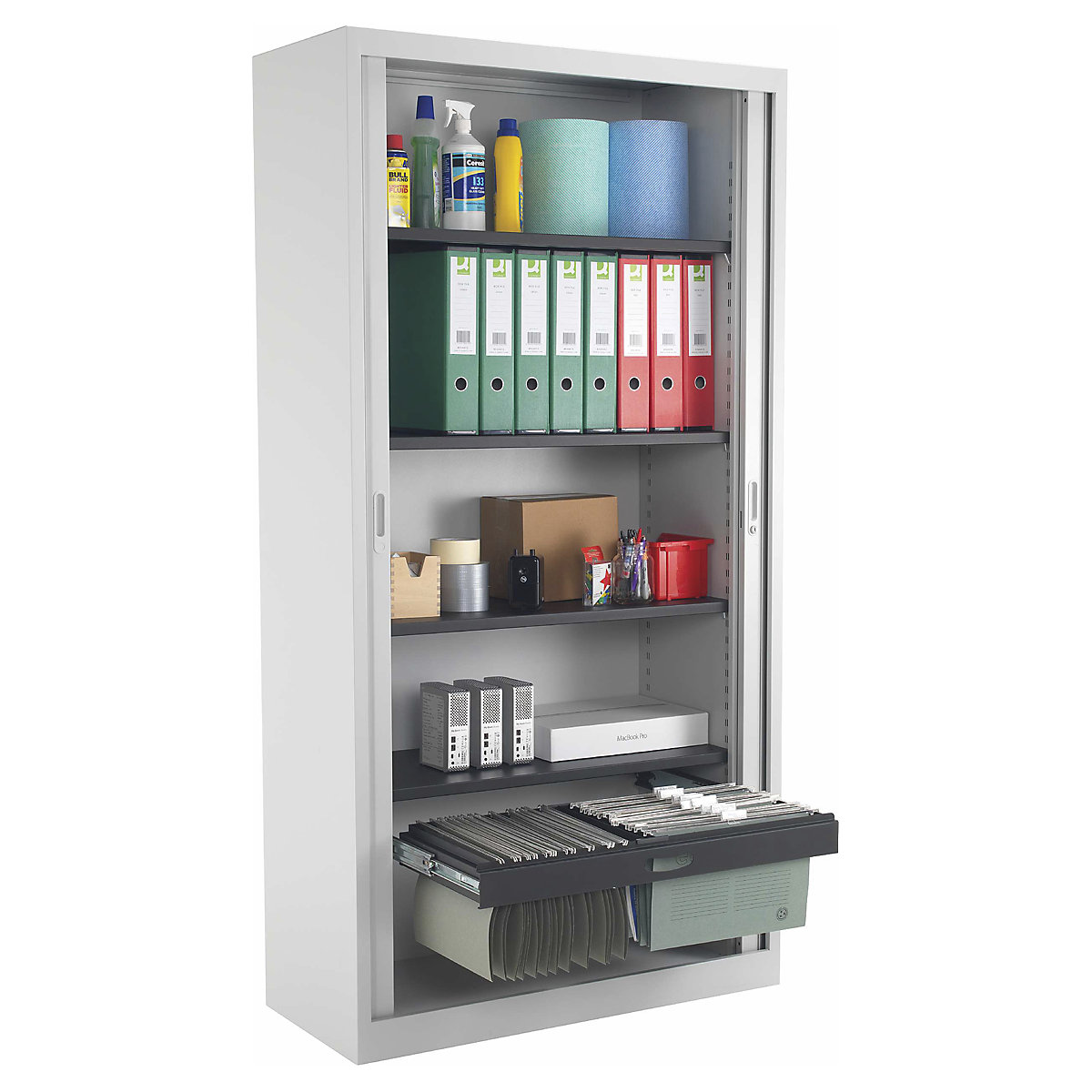Commerce II Steel Tambour Cupboards (Product illustration 3)-2
