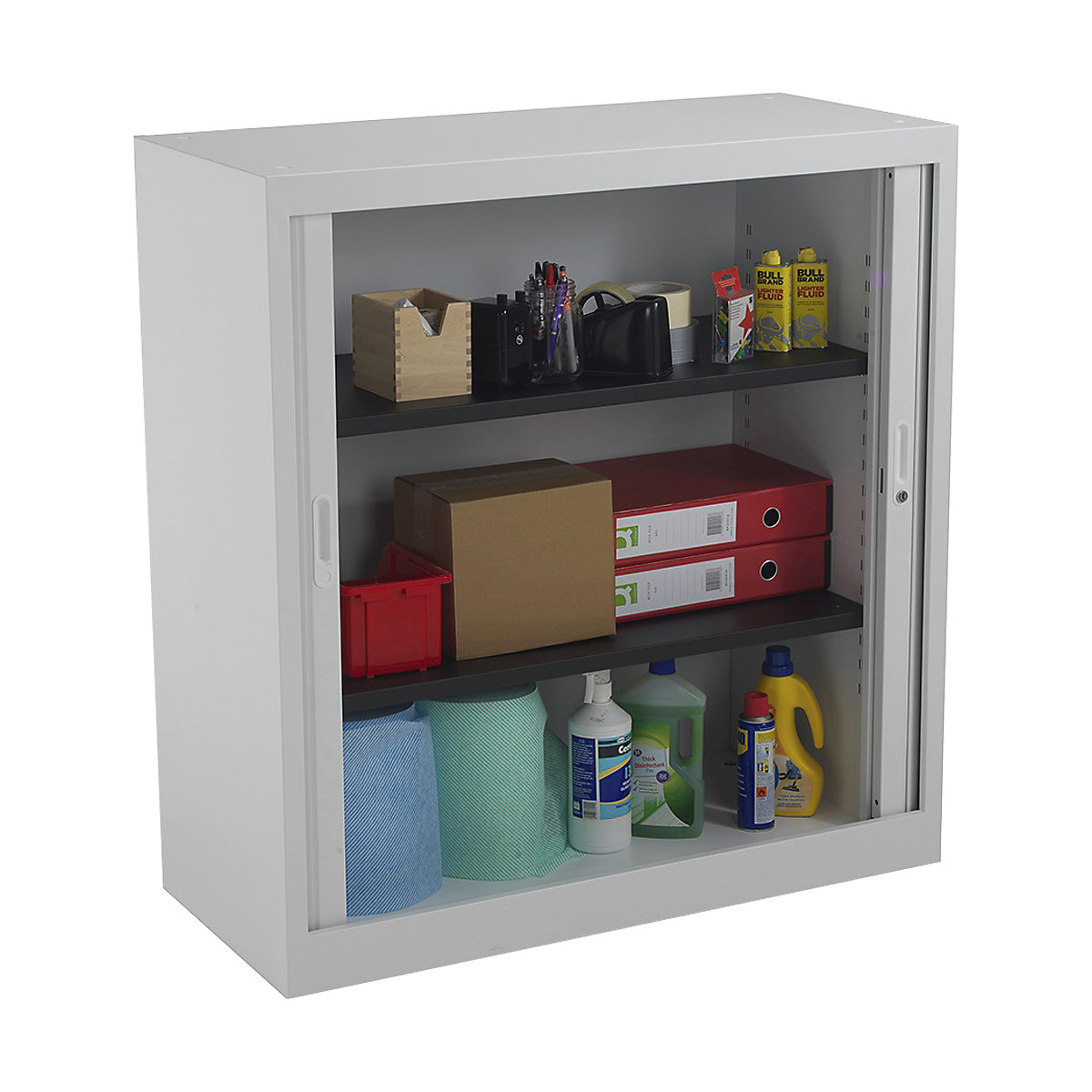 Commerce II Steel Tambour Cupboards (Product illustration 2)-1