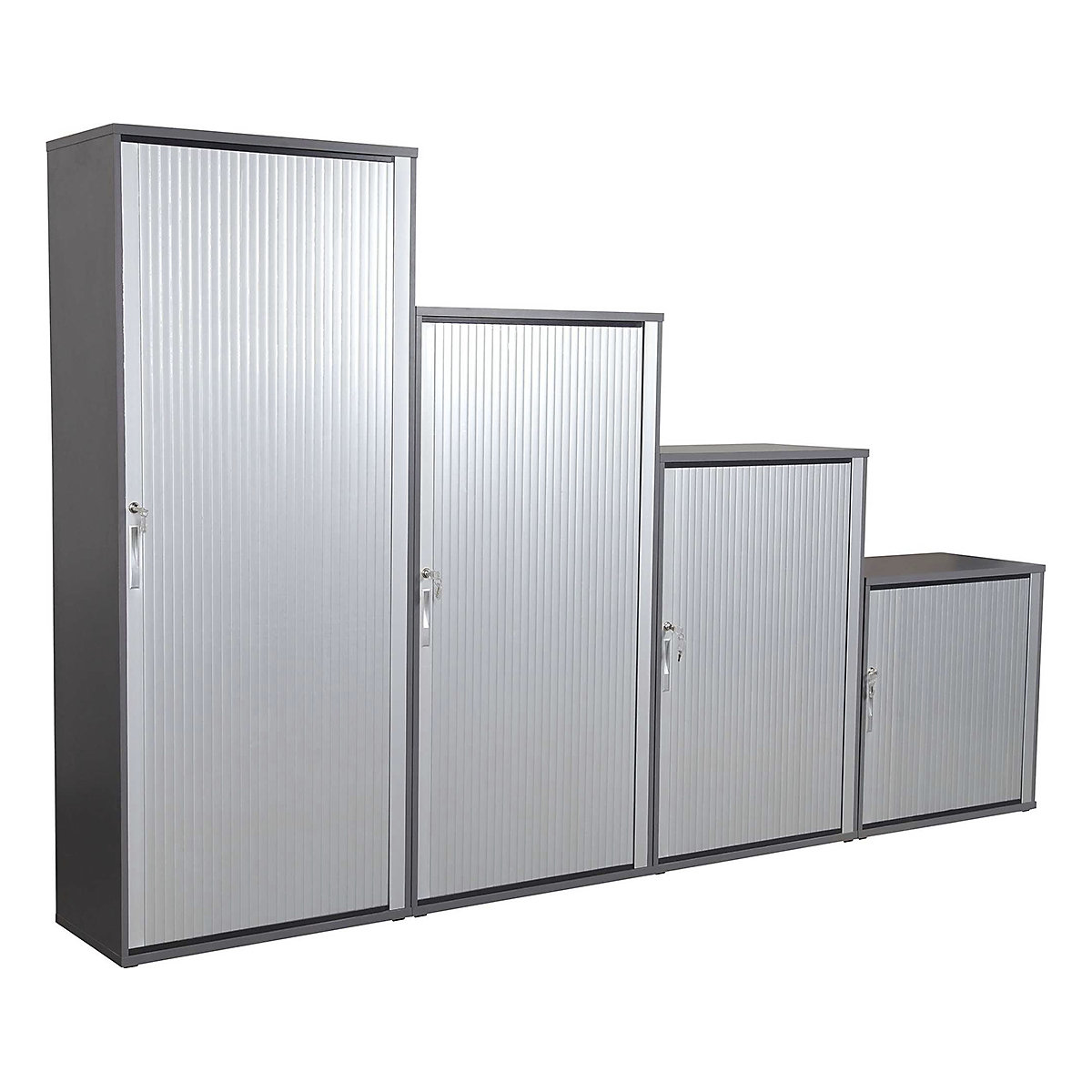 Karbon Tambour Door Wooden Office Cupboards (Product illustration 2)-1