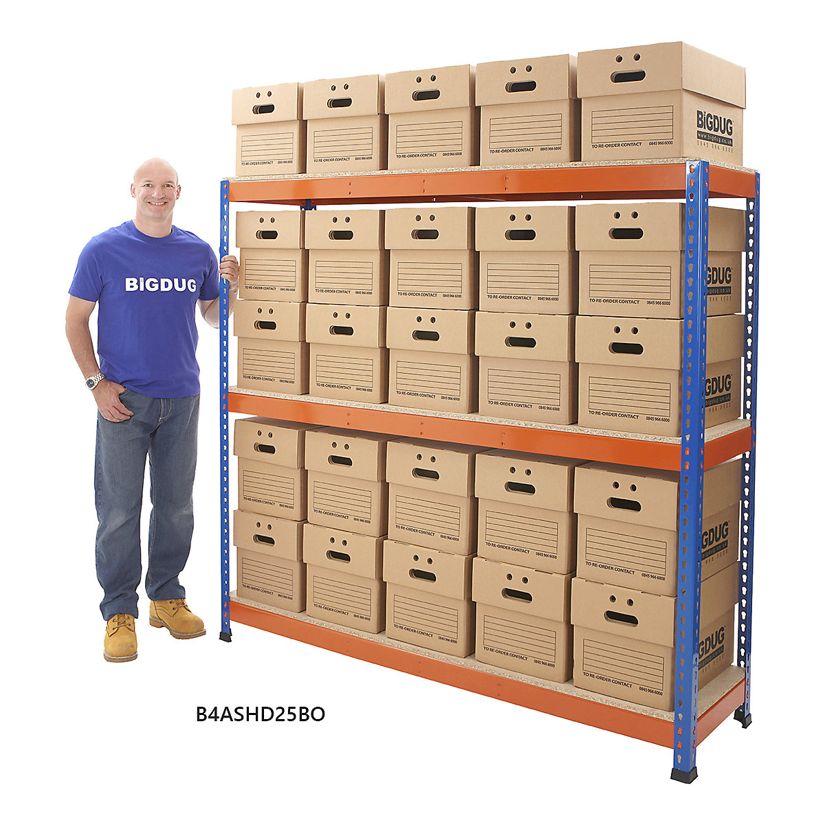 BiG400 Archive Storage Racking With Heavy Duty Boxes (Product illustration 9)-8