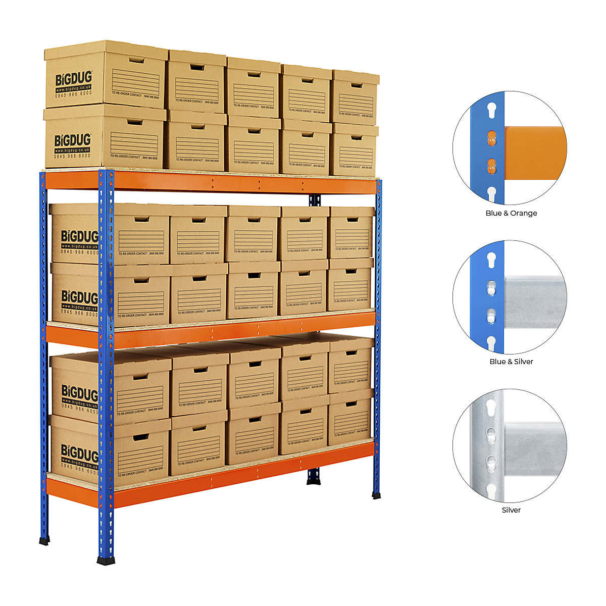 BiG400 Archive Storage Racking With Standard Boxes