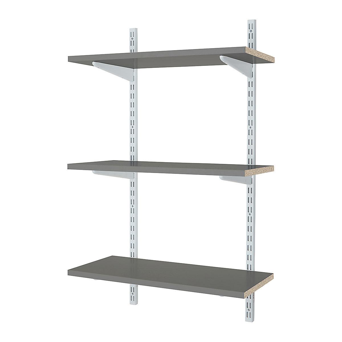 Office Wall Mounted Shelving Kits in White | 600mm Wide | Melamine Shelves