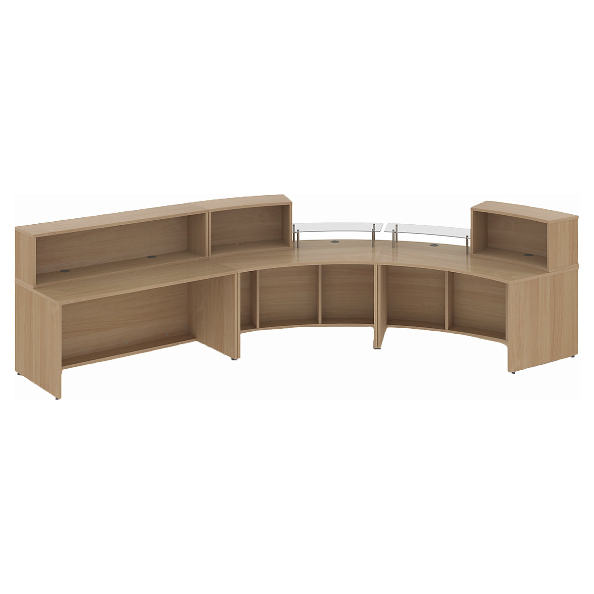 Denver Extra Large Curved Reception Unit (Product illustration 3)-2