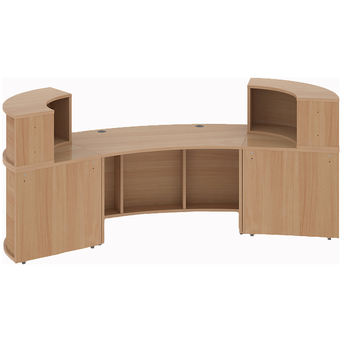 Denver Large Curved Reception Unit (Product illustration 3)-2