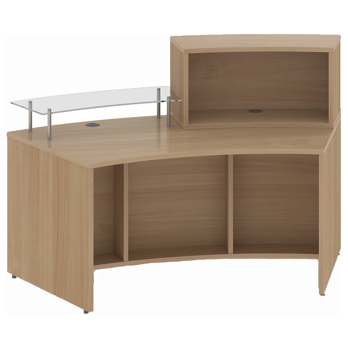 Denver Medium Curved Reception Unit (Product illustration 3)-2