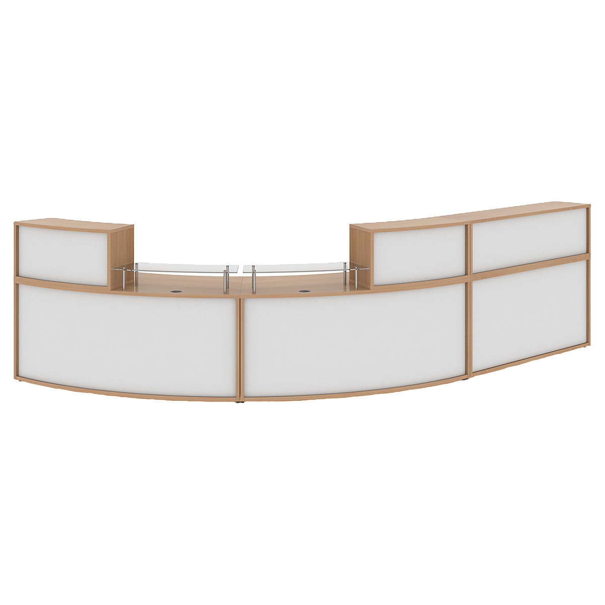 Denver Two Tone Extra Large Curved Reception Unit, Denver Two Tone Extra Large Curved Reception Unit, Denver Two Tone Extra Large Curved Reception Unit | Next Day-0
