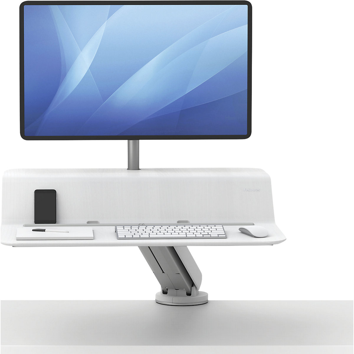 Lotus™ RT sitting/standing workstation, for 1 monitor – Fellowes (Product illustration 4)-3