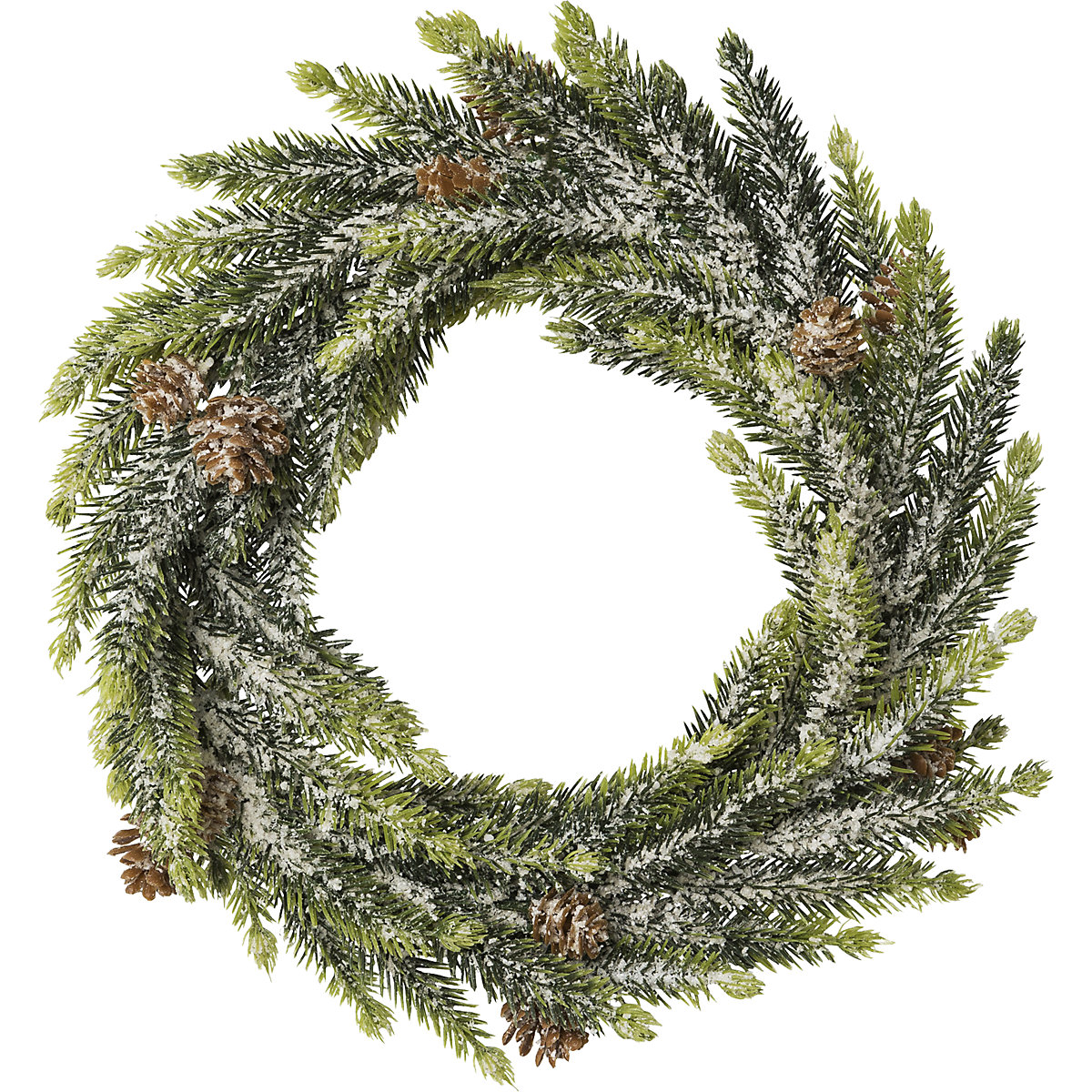 Spruce wreath with artificial snow (Product illustration 2)-1