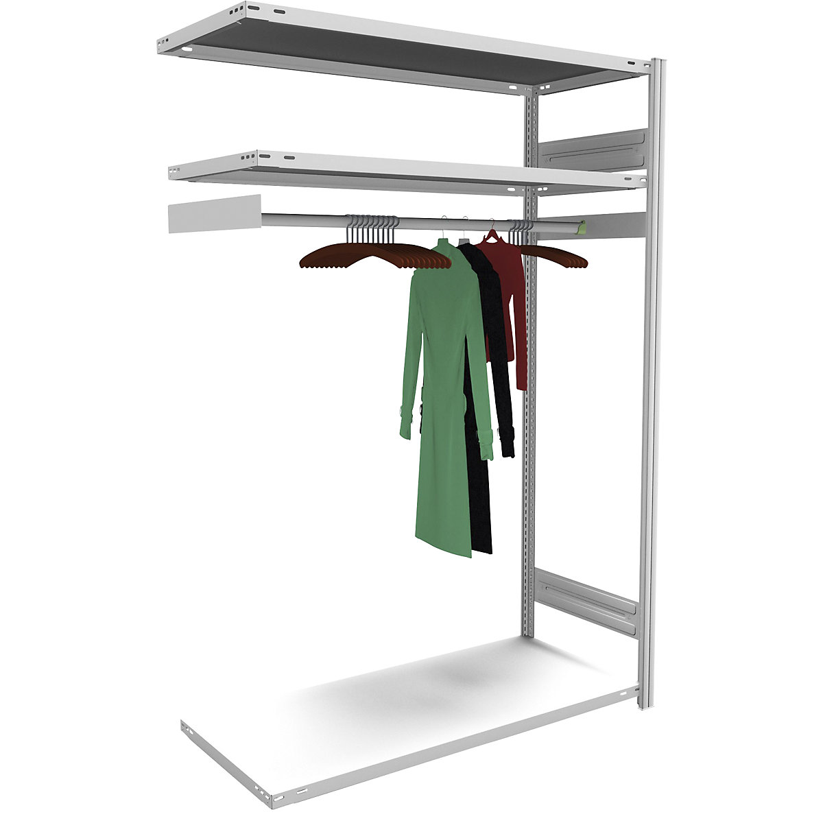 Boltless cloakroom shelving unit – hofe