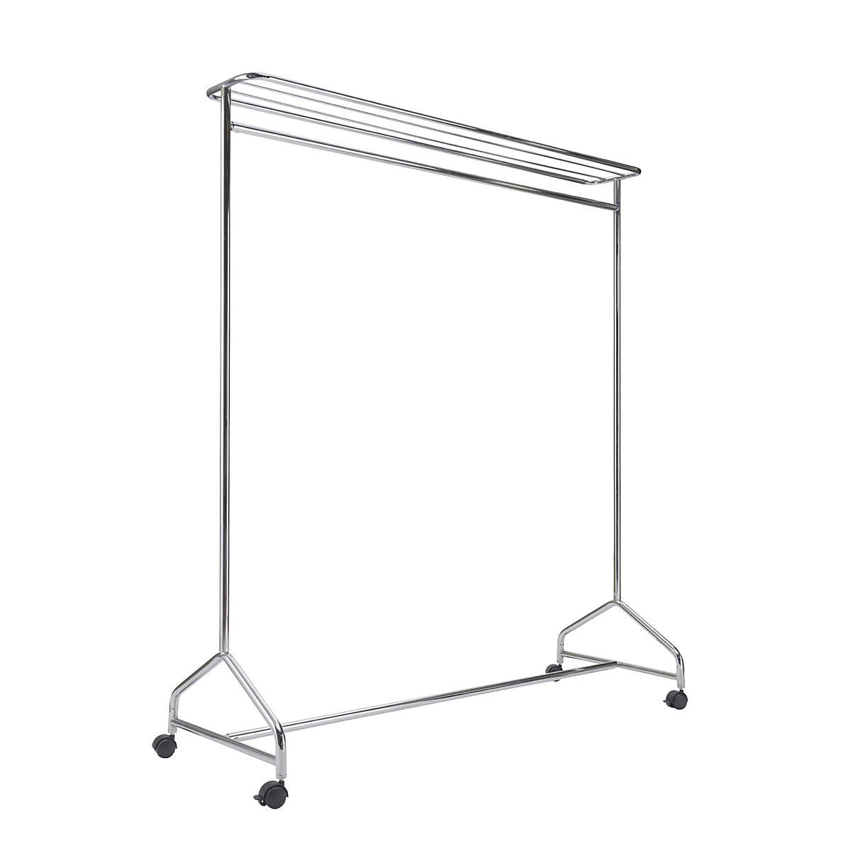 Coat rail, HxWxD 1750 x 1490 x 560 mm, chrome plated-0