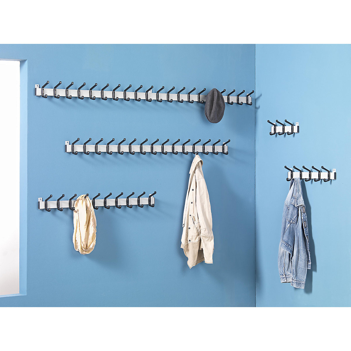 Coat rail – eurokraft basic (Product illustration 2)-1