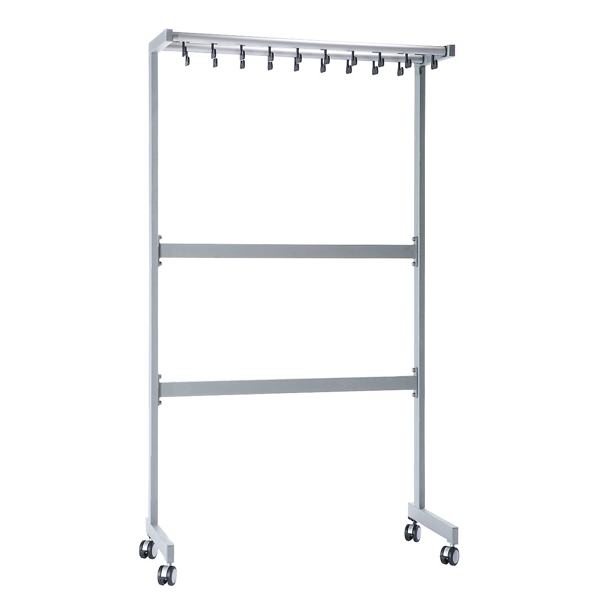 Single sided coat rail – eurokraft pro (Product illustration 2)-1
