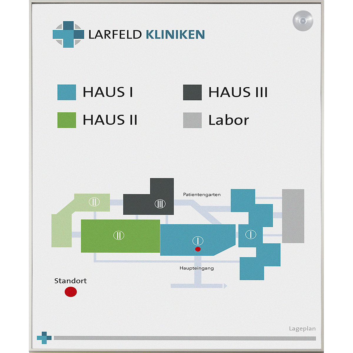 MADRID Silver Line Vario direction sign