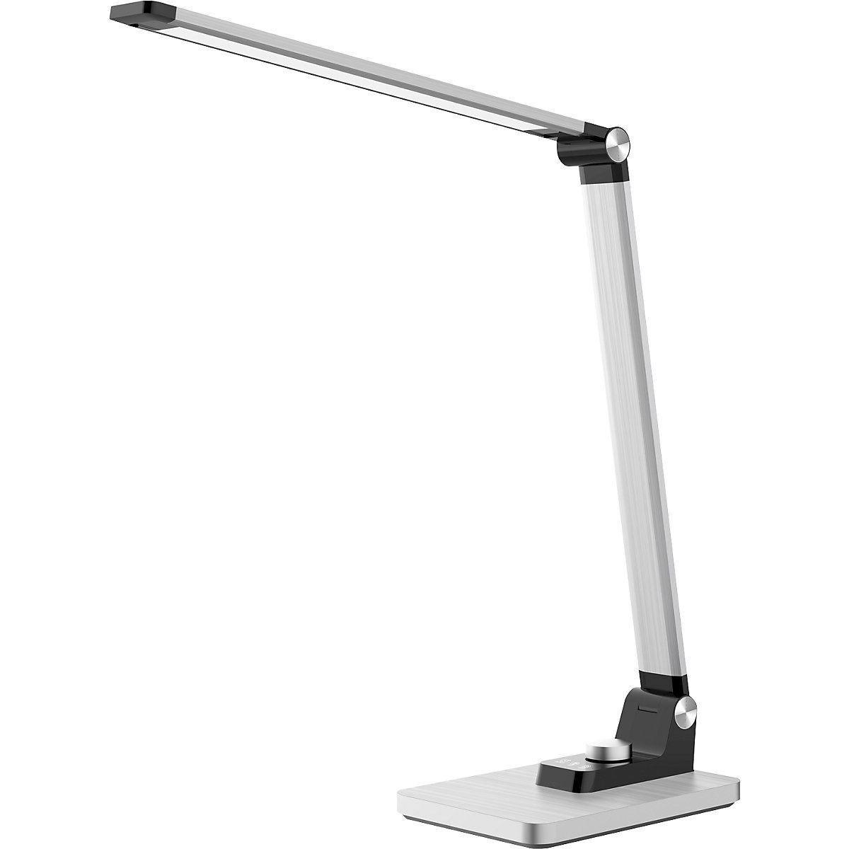 BREEZE LED table lamp – Hansa, dimmable, with stand, silver, 450 lm-1