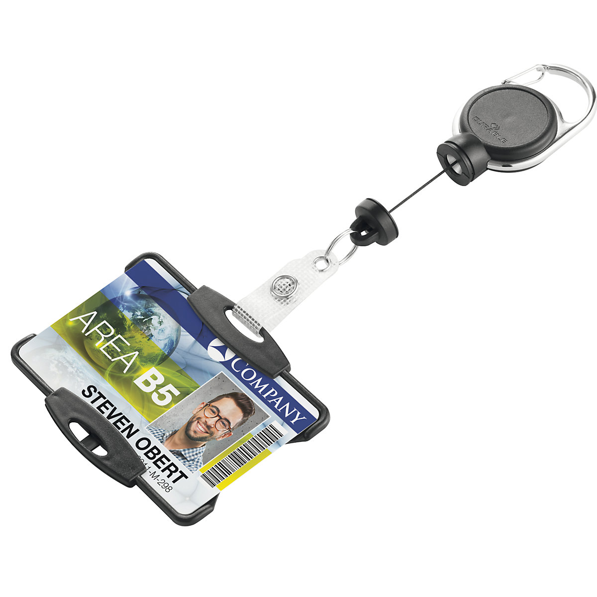 EXTRA STRONG ID badge holder with yoyo – DURABLE (Product illustration 2)-1