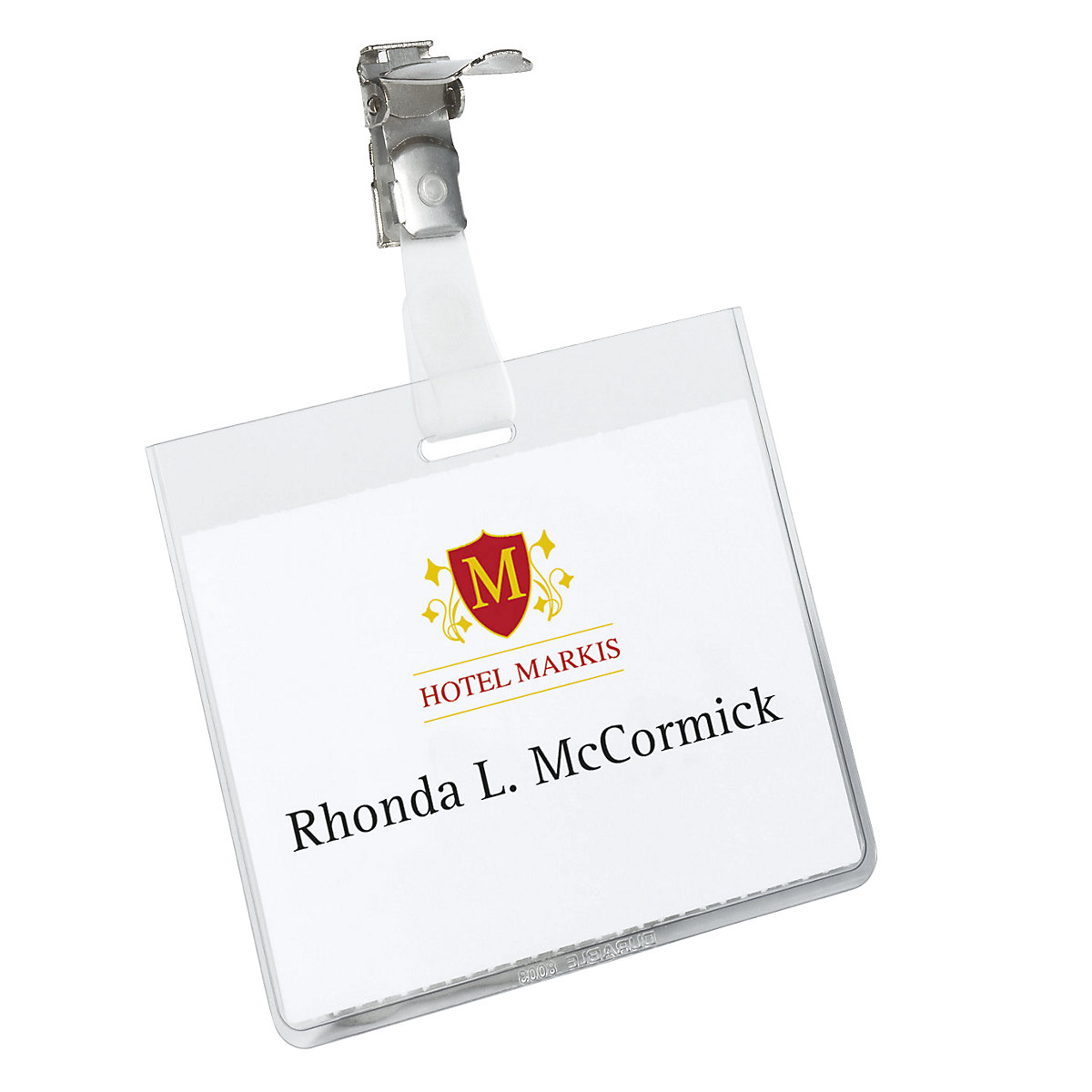 Name badges with clip fastener – DURABLE (Product illustration 2)-1