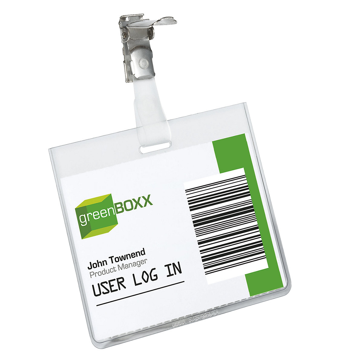 Name badges with clip fastener – DURABLE (Product illustration 3)-2