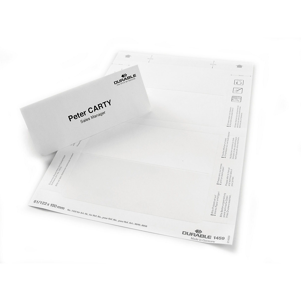 Replacement cards for table sign - DURABLE