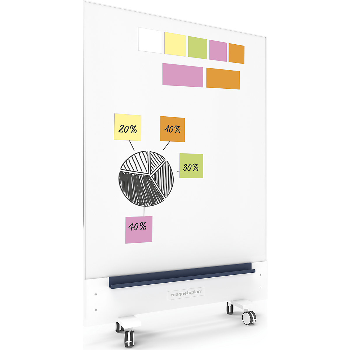 Static Notes stick-on notes – magnetoplan (Product illustration 4)-3