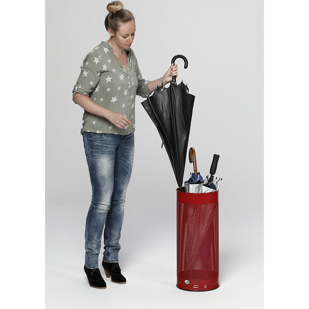Umbrella stand, height 610 mm – VAR (Product illustration 3)-2
